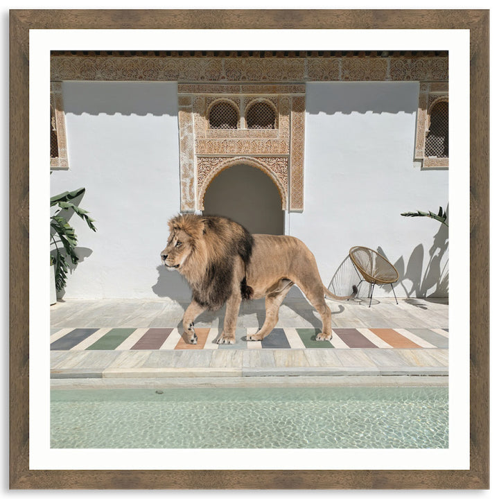 BY THE POOL I - Framed Print