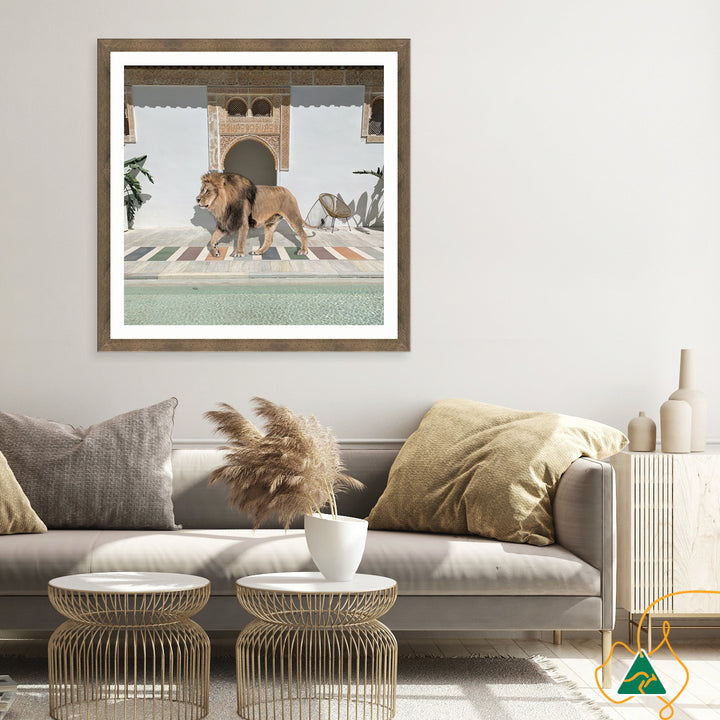 BY THE POOL I - Framed Print
