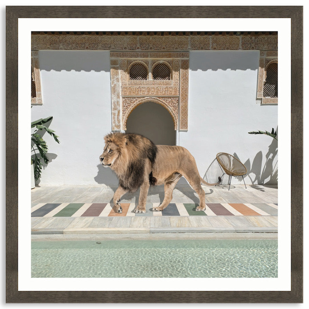 BY THE POOL I - Framed Print