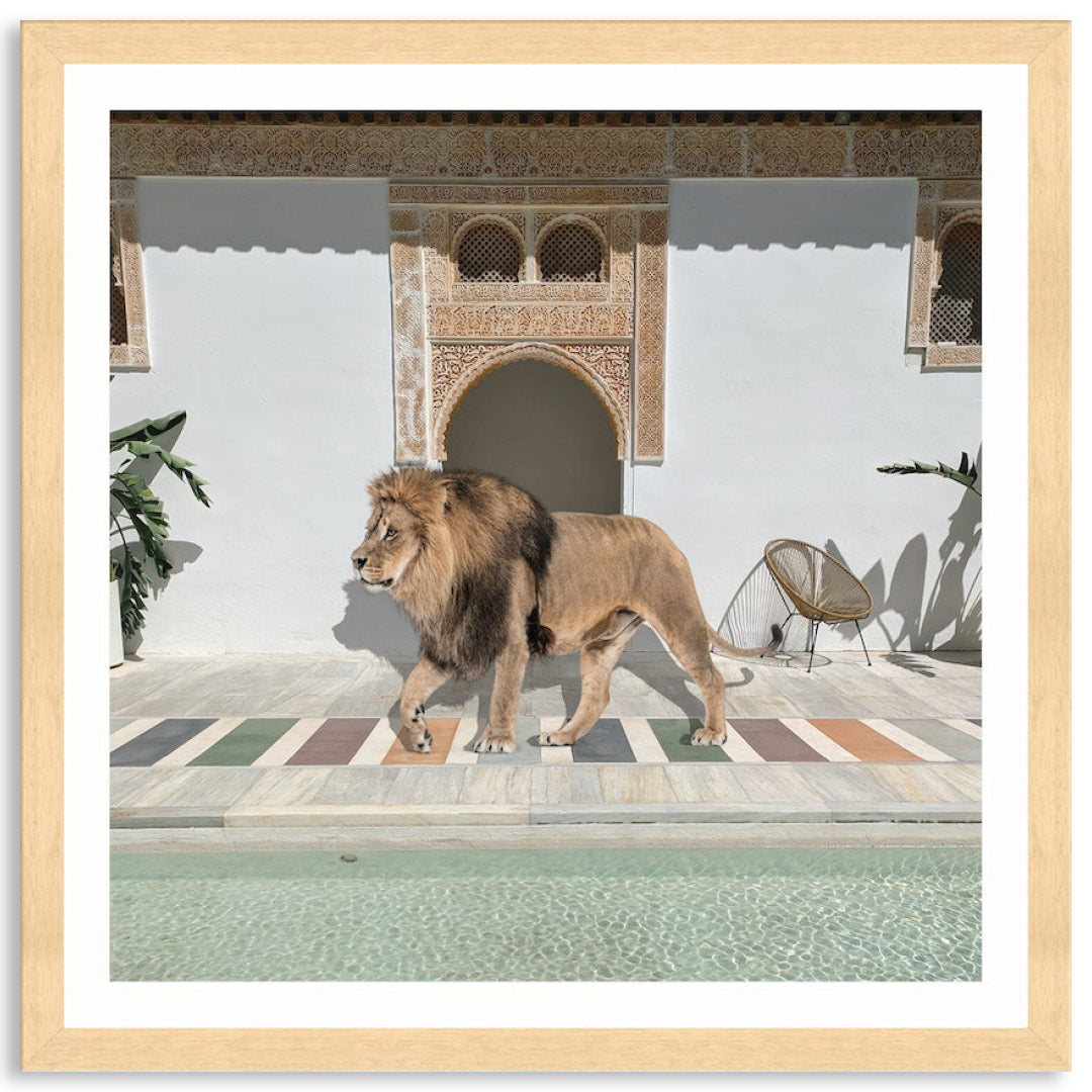 BY THE POOL I - Framed Print