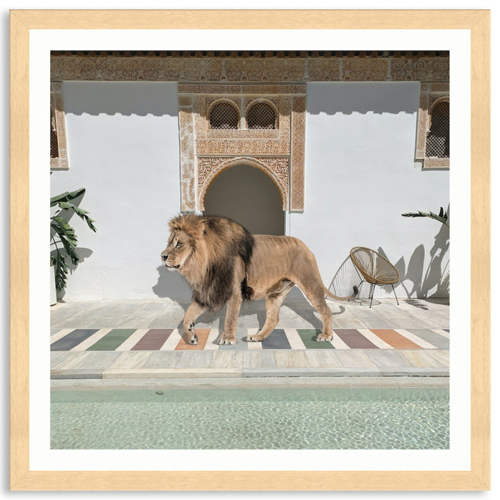 BY THE POOL I - Framed Print