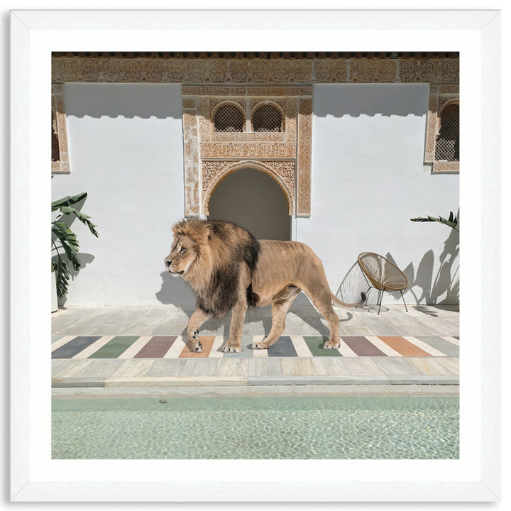 BY THE POOL I - Framed Print