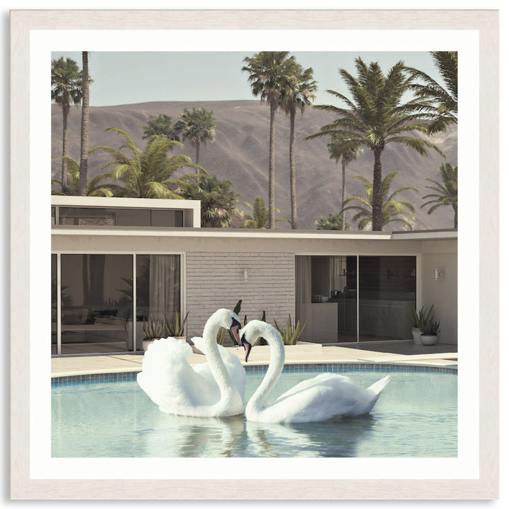 BY THE POOL II - Framed Print