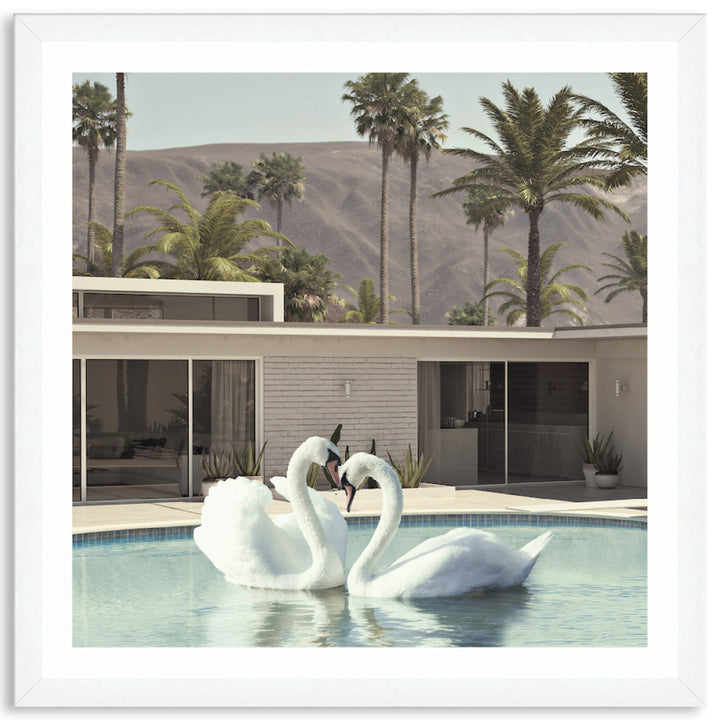 BY THE POOL II - Framed Print