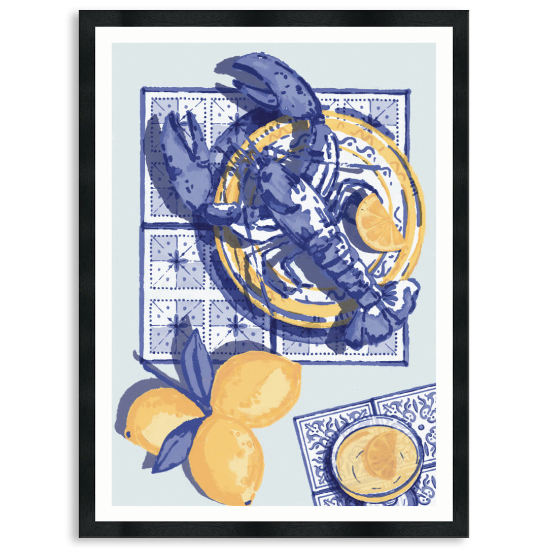 MEDITERRANEAN TABLE II - Framed Print