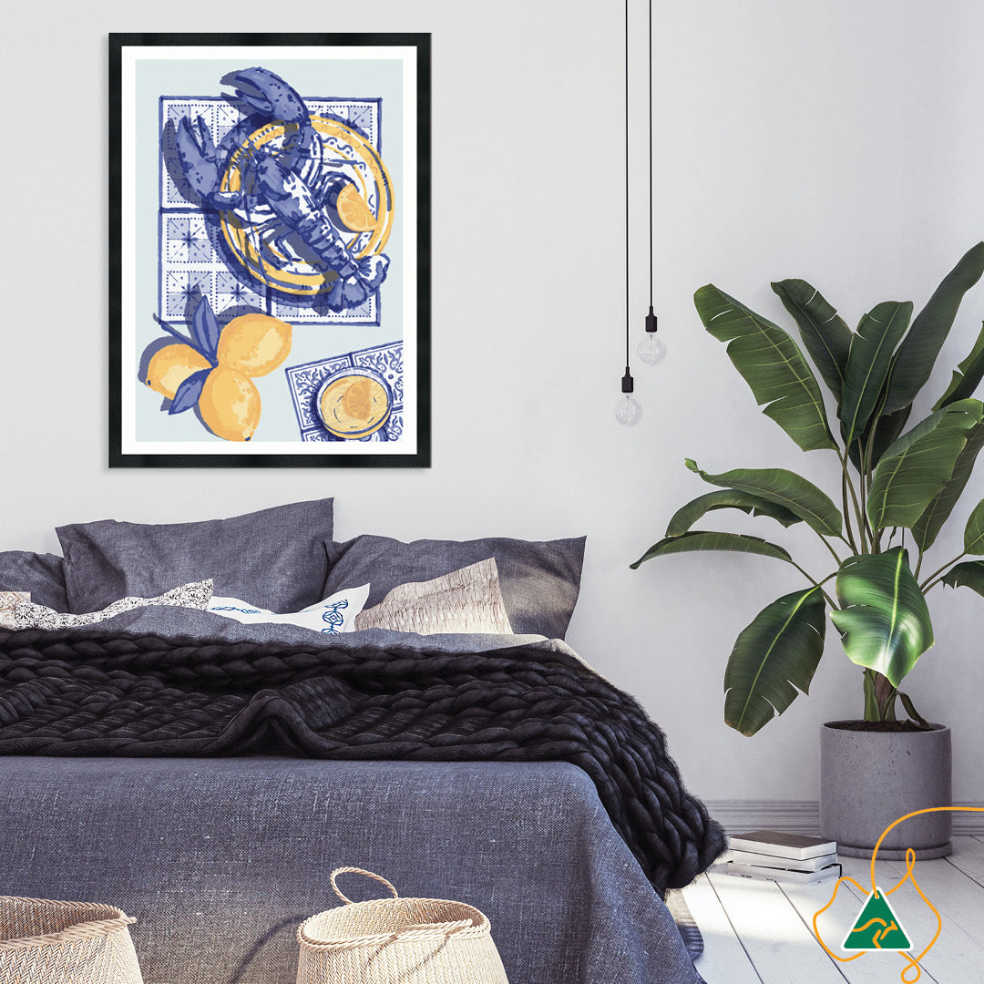 MEDITERRANEAN TABLE II - Framed Print