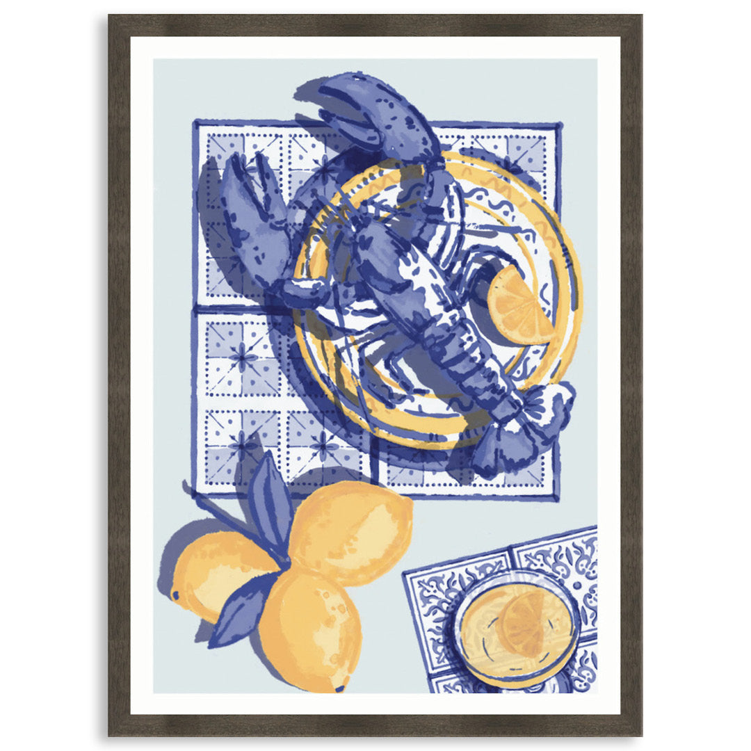 MEDITERRANEAN TABLE II - Framed Print