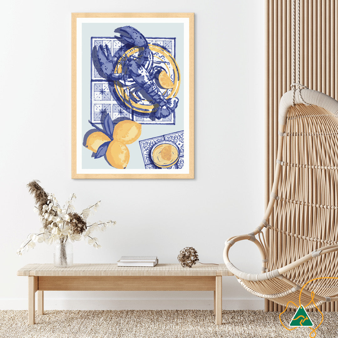MEDITERRANEAN TABLE II - Framed Print