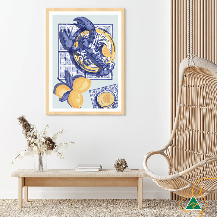 MEDITERRANEAN TABLE II - Framed Print