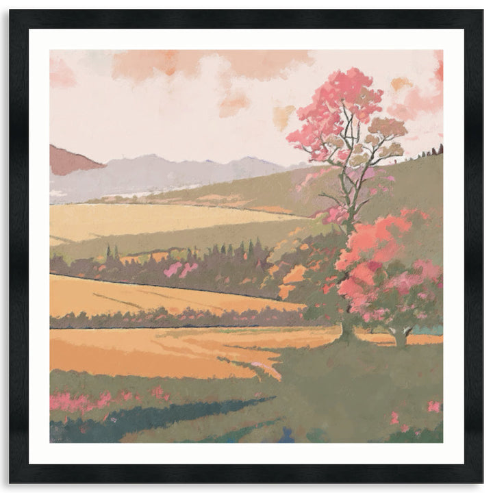 SUNSET FIELDS - Framed Print