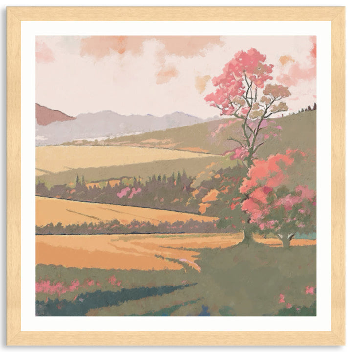 SUNSET FIELDS - Framed Print