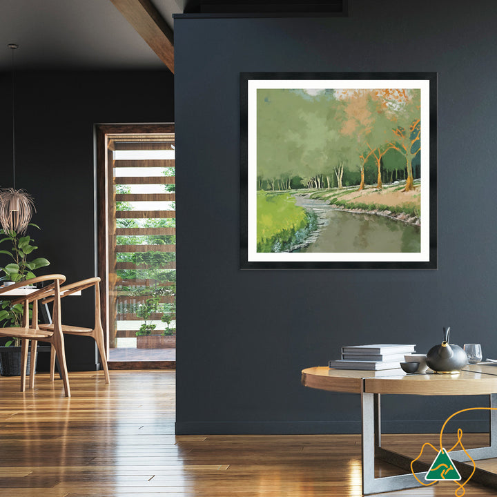 TRANQUIL STREAM - Framed Print