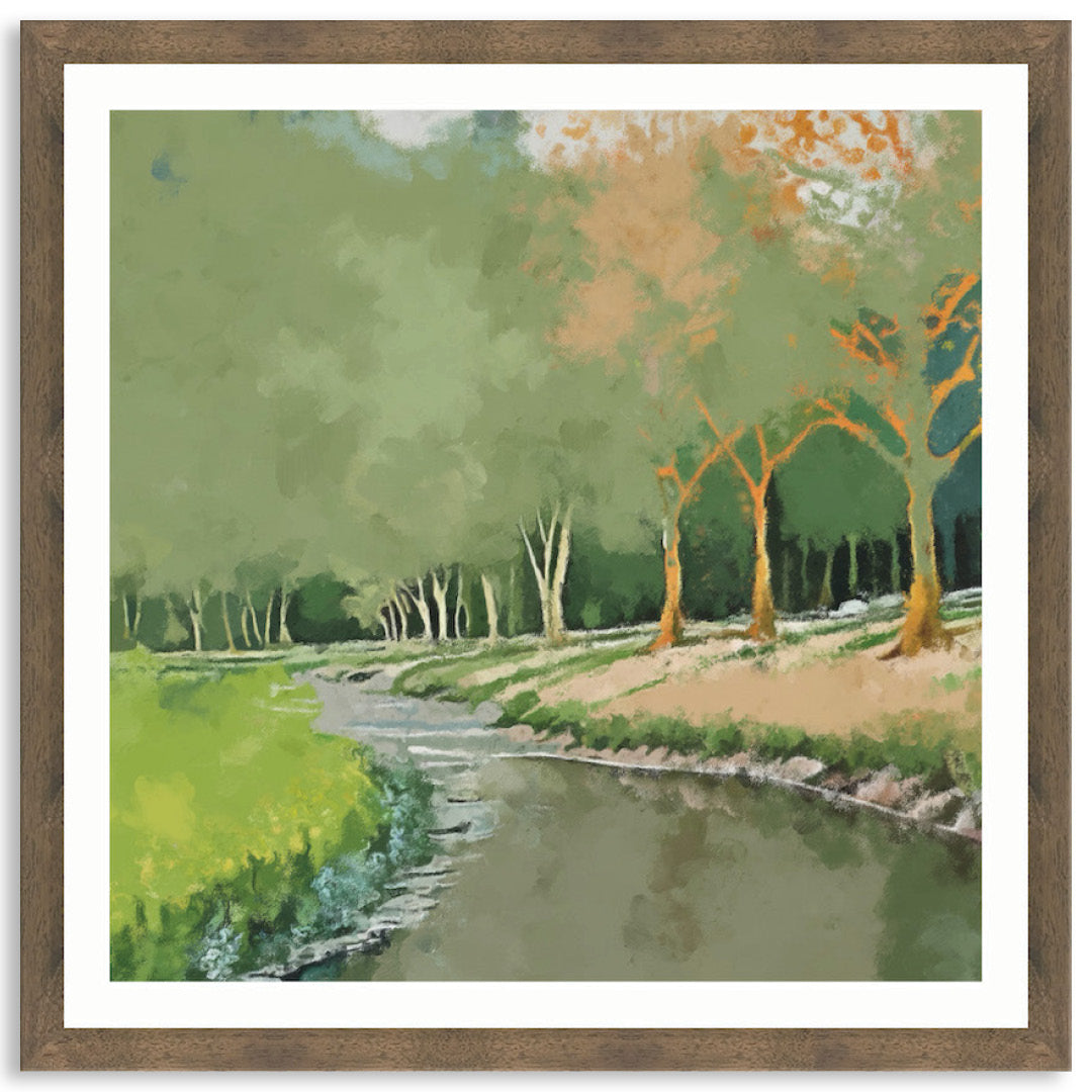 TRANQUIL STREAM - Framed Print