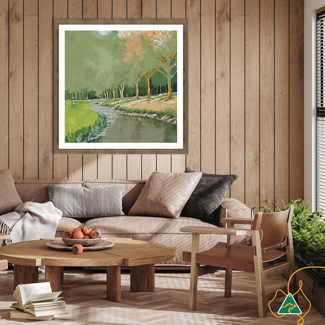 TRANQUIL STREAM - Framed Print