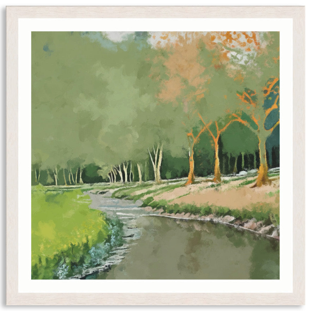 TRANQUIL STREAM - Framed Print