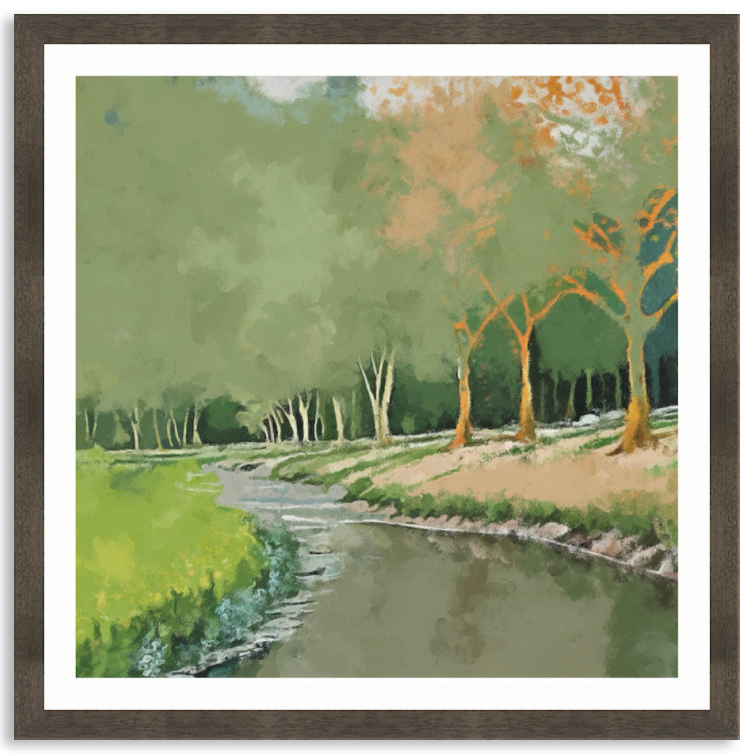 TRANQUIL STREAM - Framed Print