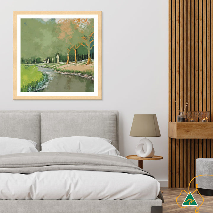 TRANQUIL STREAM - Framed Print