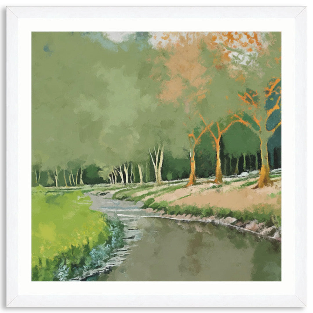 TRANQUIL STREAM - Framed Print