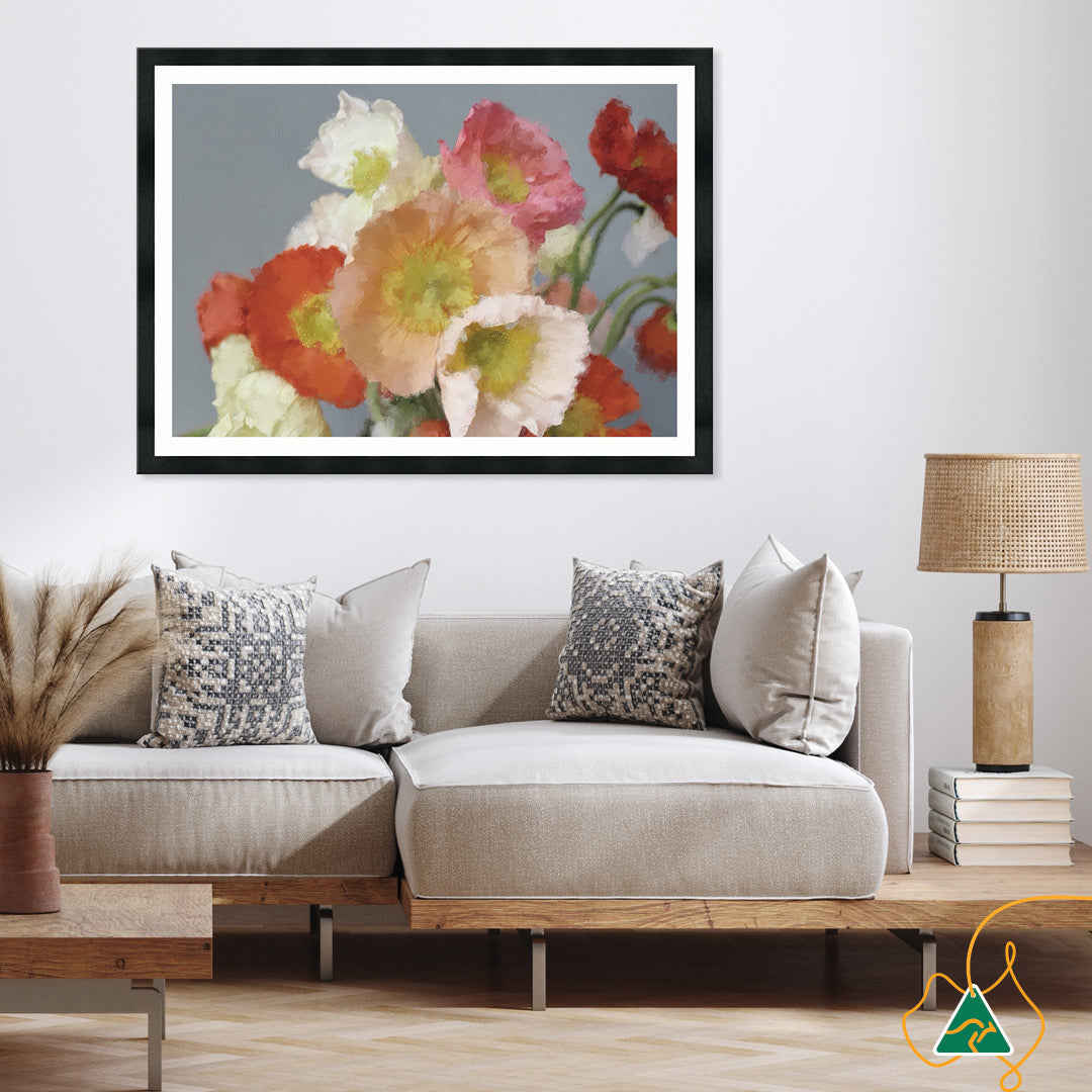 TUSCAN POPPIES I - Framed Print