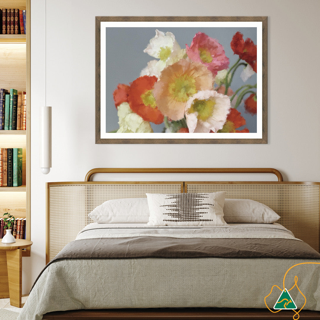 TUSCAN POPPIES I - Framed Print
