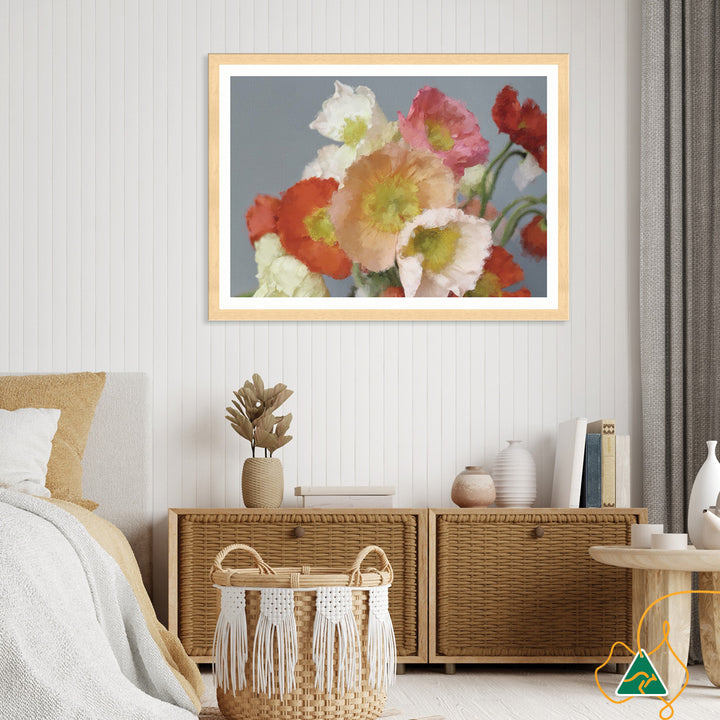 TUSCAN POPPIES I - Framed Print