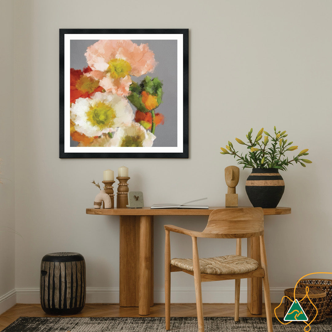 TUSCAN POPPIES II - Framed Print