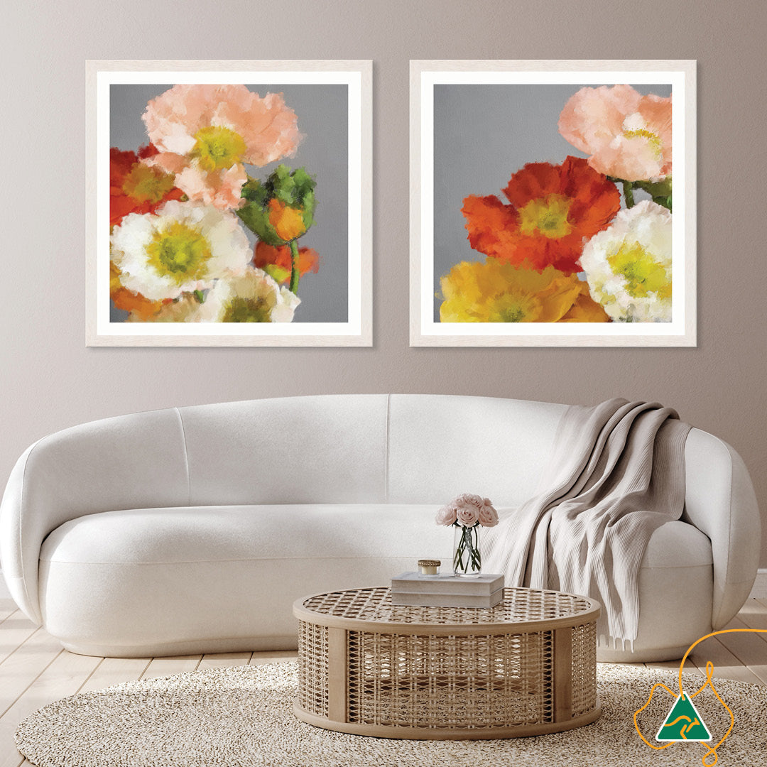 TUSCAN POPPIES II - Framed Print