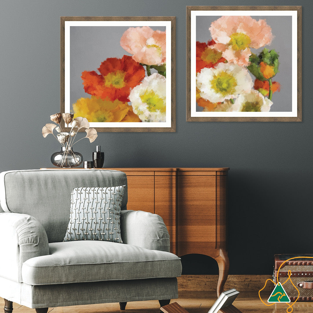 TUSCAN POPPIES III - Framed Print