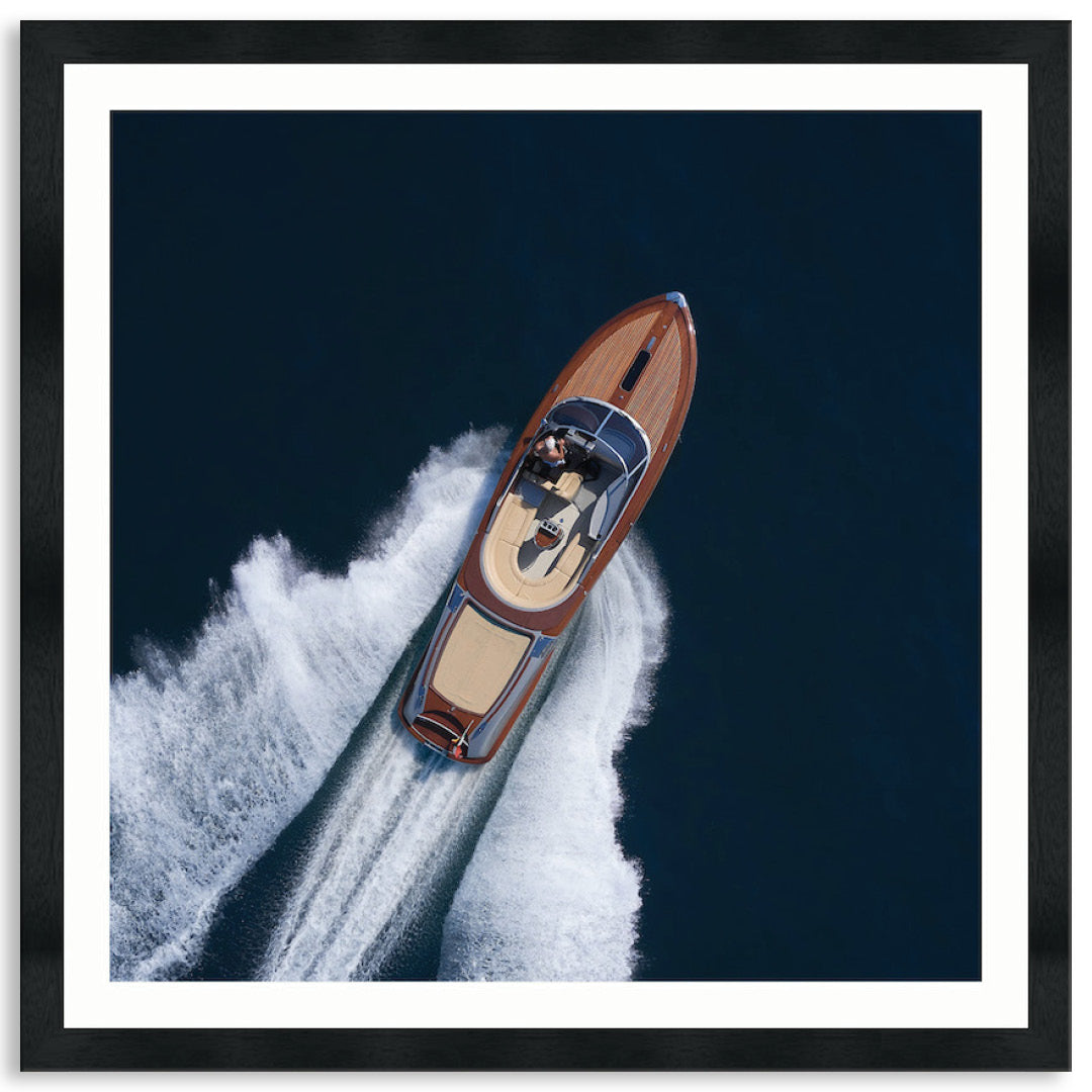 ITALIAN SPEEDBOAT I - Framed Print