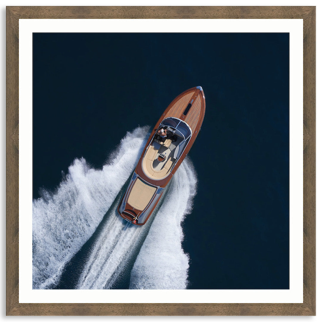 ITALIAN SPEEDBOAT I - Framed Print