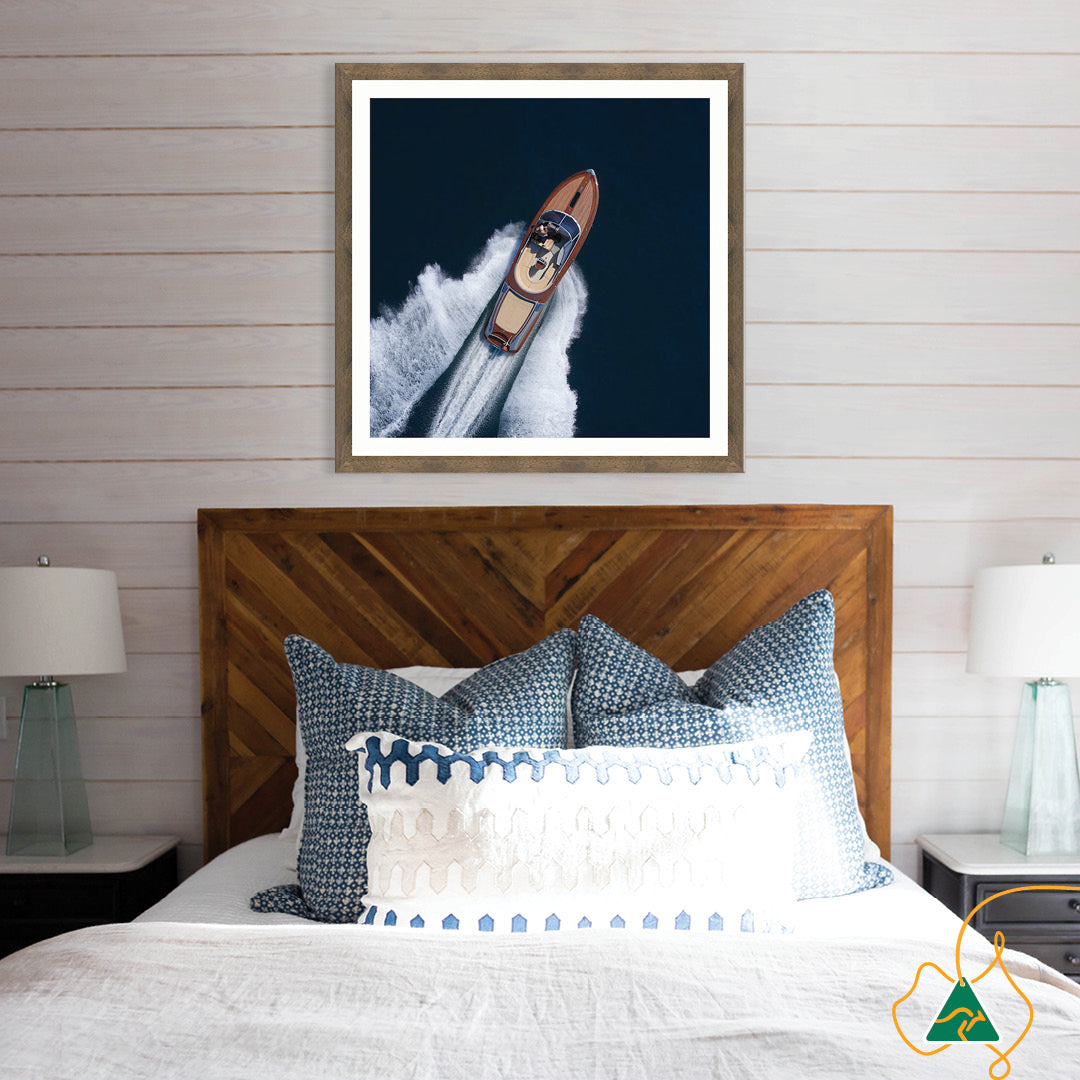 ITALIAN SPEEDBOAT I - Framed Print