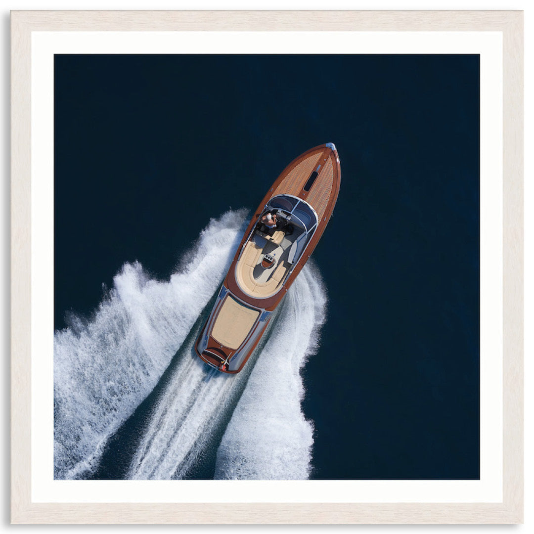 ITALIAN SPEEDBOAT I - Framed Print