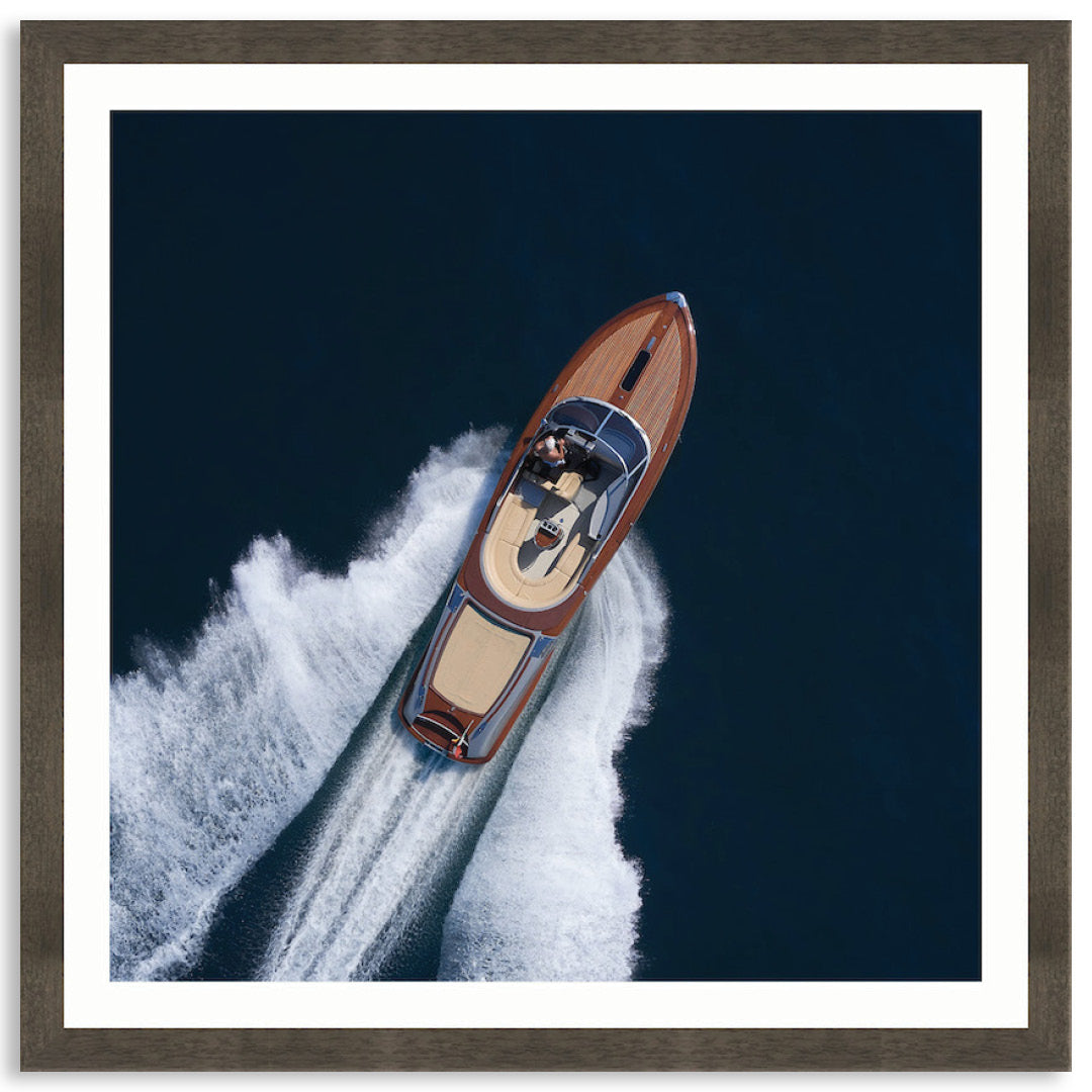ITALIAN SPEEDBOAT I - Framed Print
