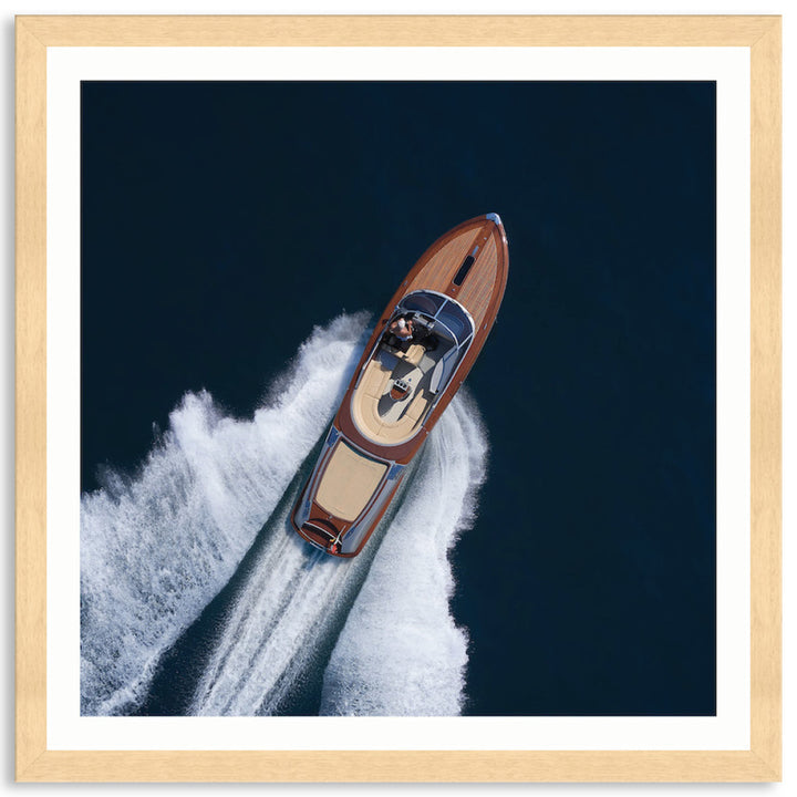 ITALIAN SPEEDBOAT I - Framed Print