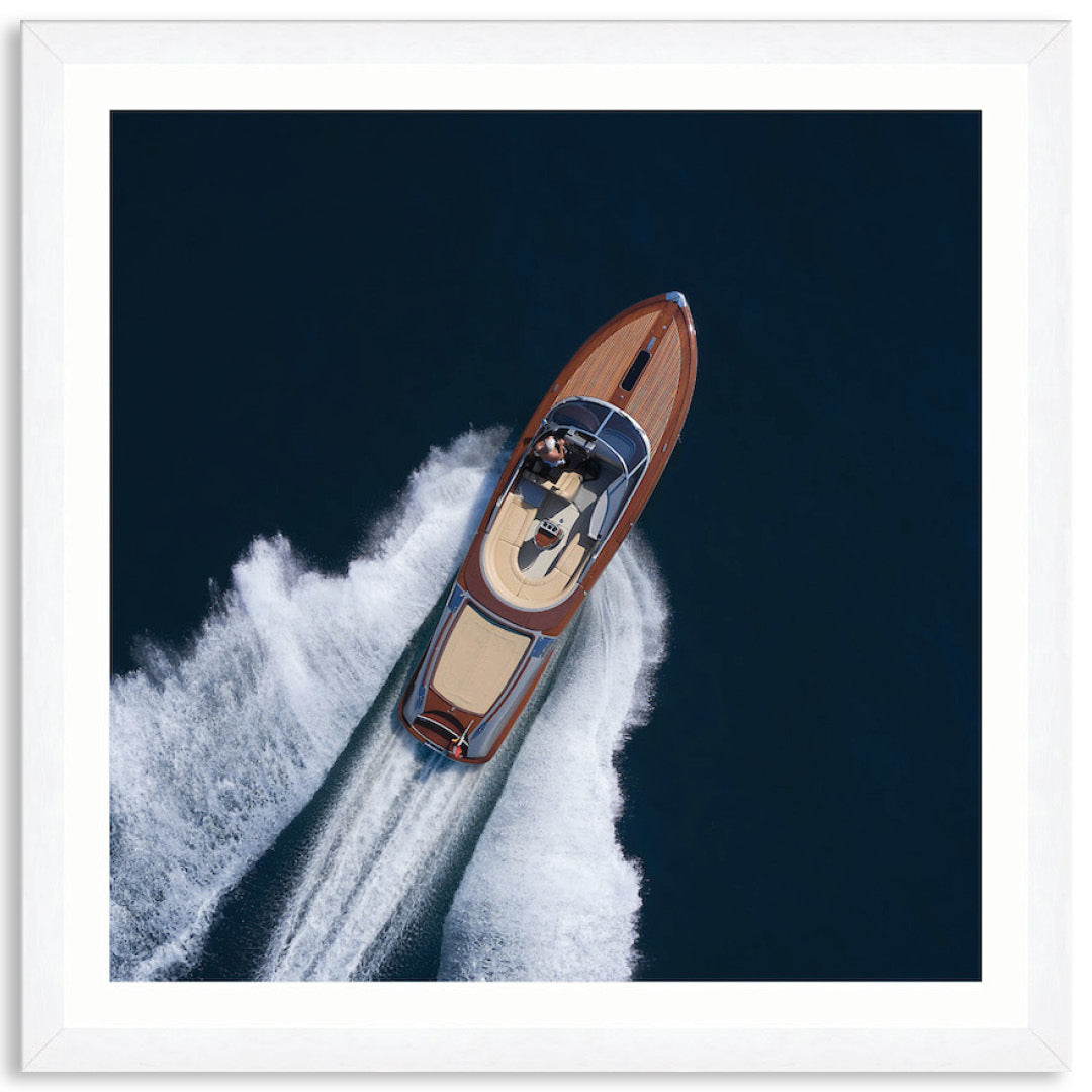 ITALIAN SPEEDBOAT I - Framed Print