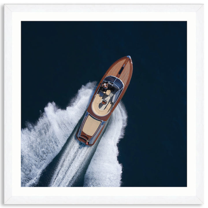 ITALIAN SPEEDBOAT I - Framed Print