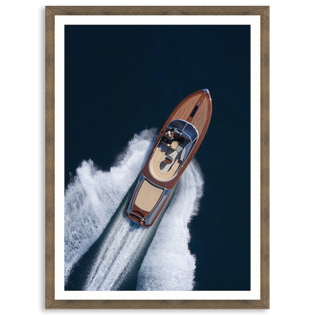 ITALIAN SPEEDBOAT II - Framed Print