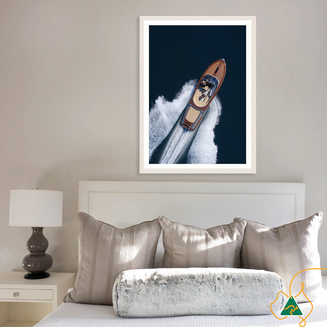 ITALIAN SPEEDBOAT II - Framed Print