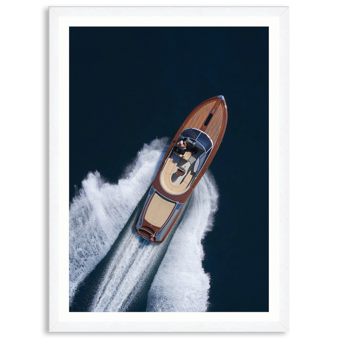 ITALIAN SPEEDBOAT II - Framed Print
