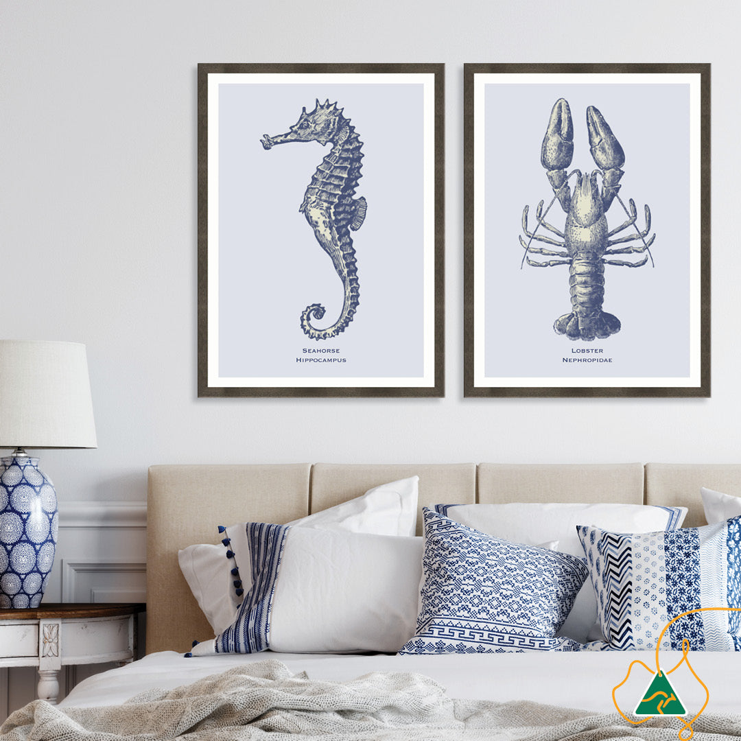 SEA HORSE - Framed Print