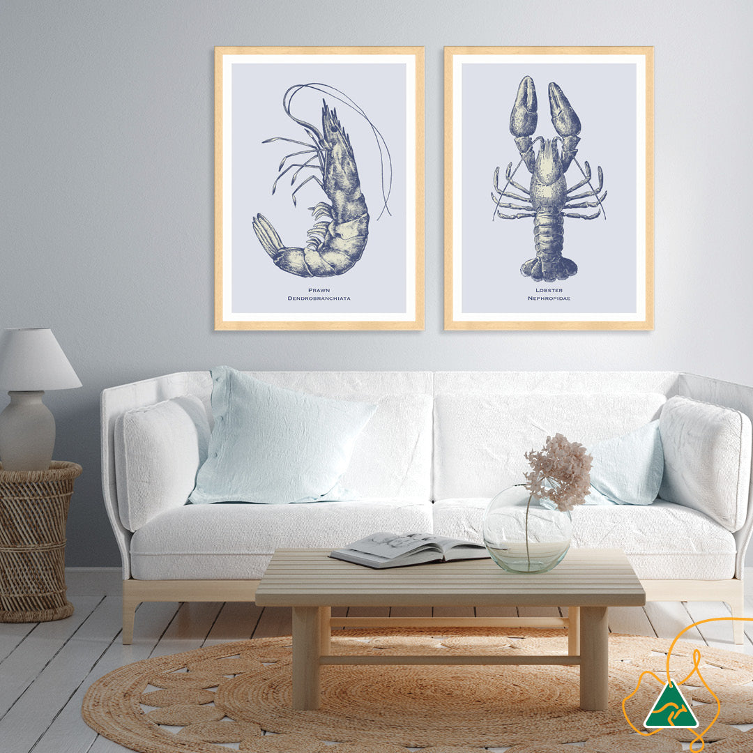 SEA PRAWN - Framed Print