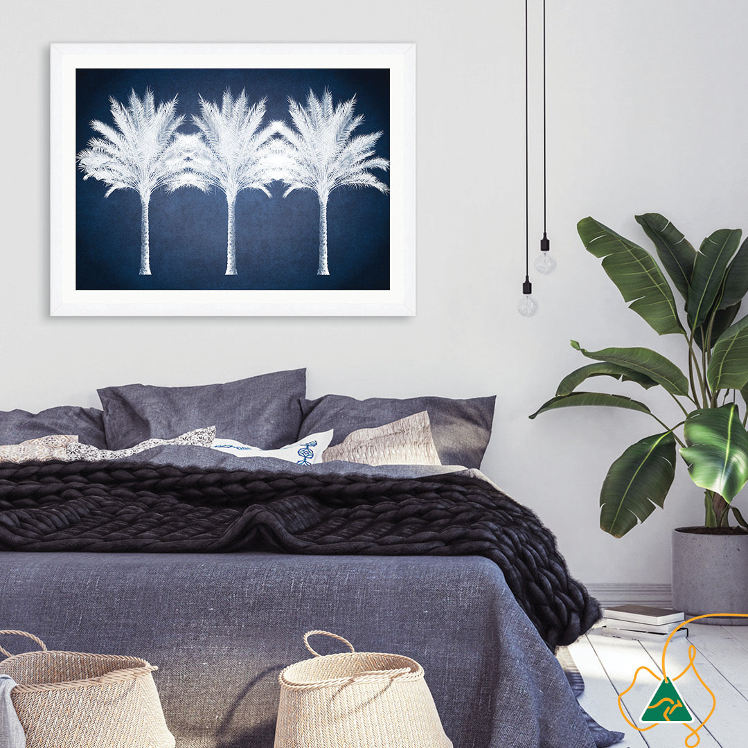 SUMMER PALM - Framed Print