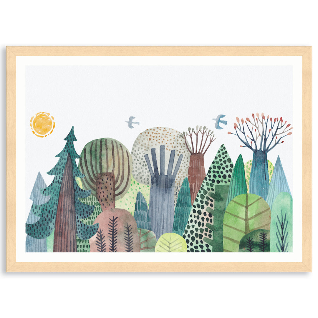 FOREST WILDLIFE I - Framed Print