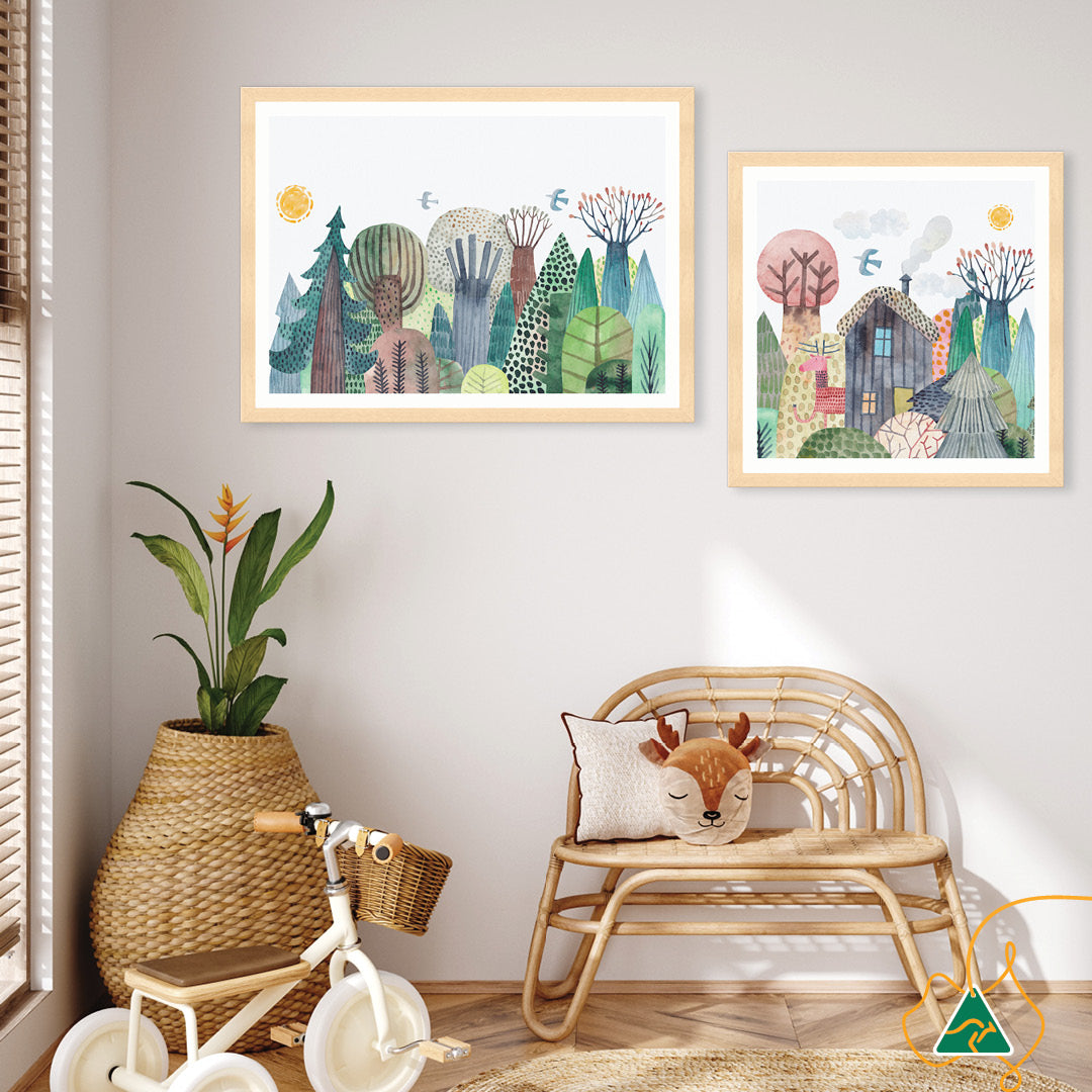 FOREST WILDLIFE I - Framed Print