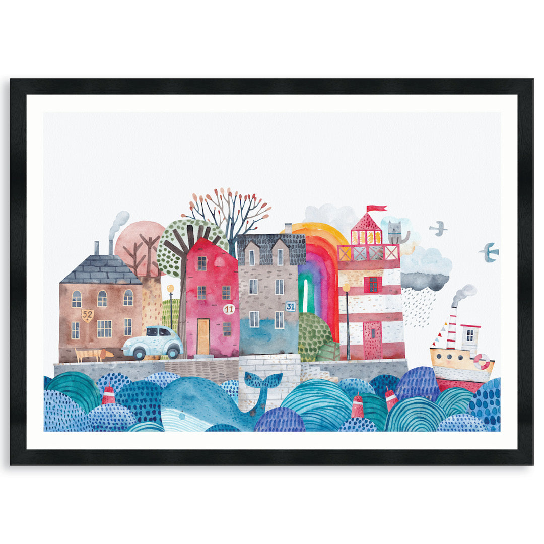 SEA PORT I - Framed Print