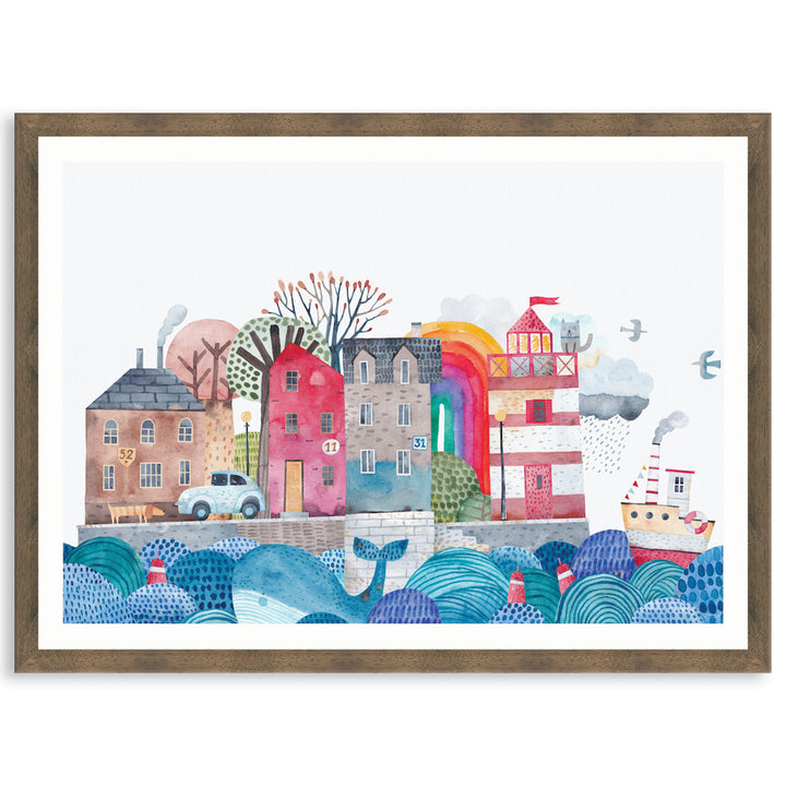 SEA PORT I - Framed Print