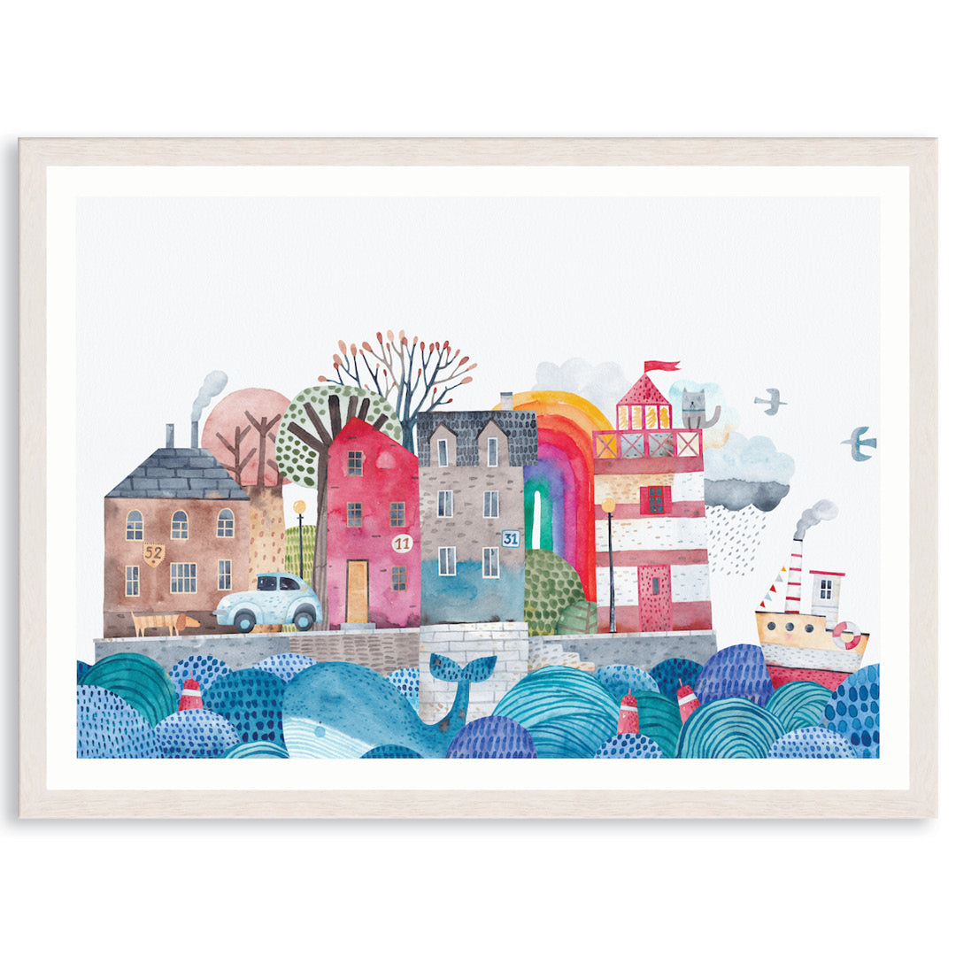 SEA PORT I - Framed Print