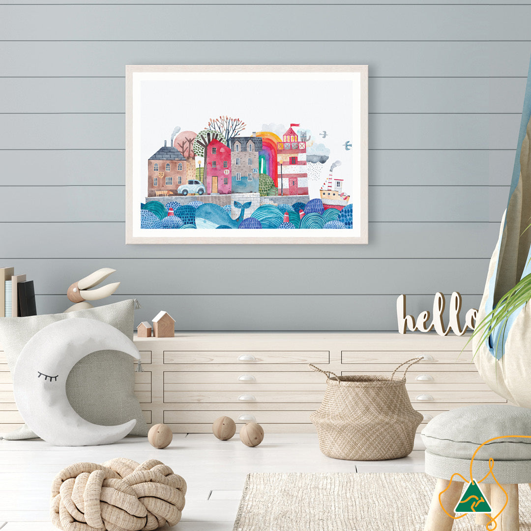 SEA PORT I - Framed Print