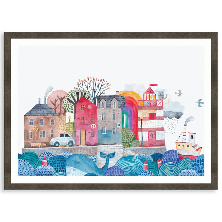 SEA PORT I - Framed Print