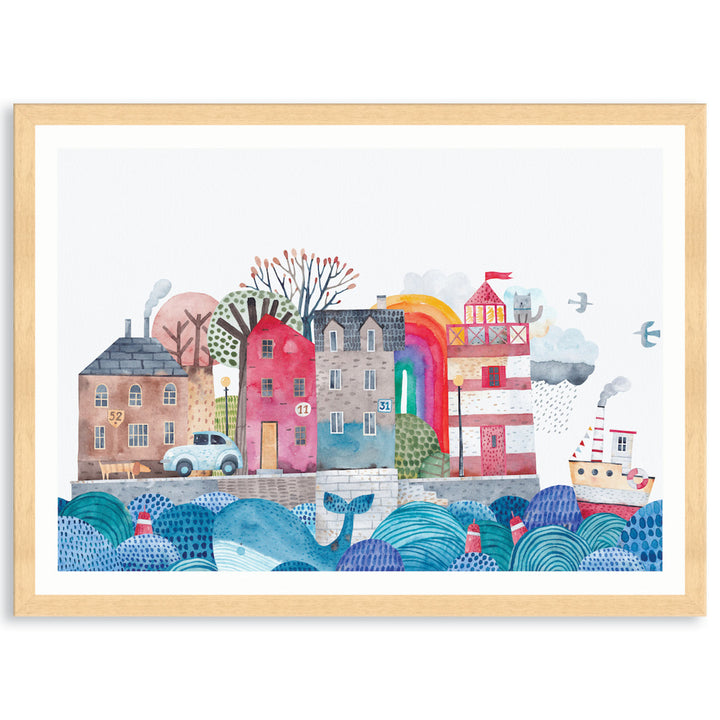 SEA PORT I - Framed Print